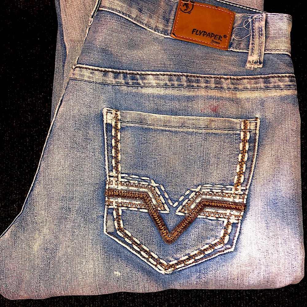 Men’s flypaper light blue jeans